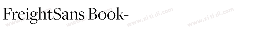 FreightSans Book字体转换